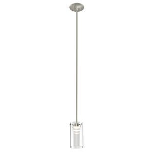 Lucerne Ac LED 1-Light LED Pendant in Satin Nickel