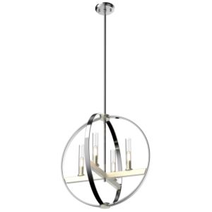 Mont Royal 4-Light Pendant in Chrome and Satin Nickel