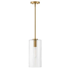 Lane LED Pendant in Lacquered Brass by Lark