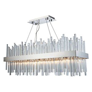 Dallas 20-Light Chandelier in Chrome