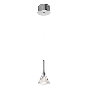 Kabru LED Mini Pendant in Chrome by Kichler