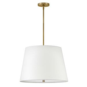 Beale 3-Light LED Convertible Pendant in Lacquered Brass