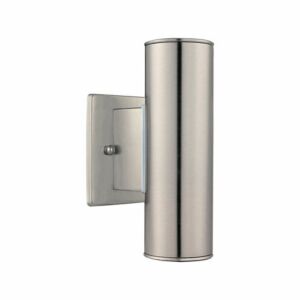 Riga Two Light Outdoor Wall Mount in Stainless Steel by Eglo USA