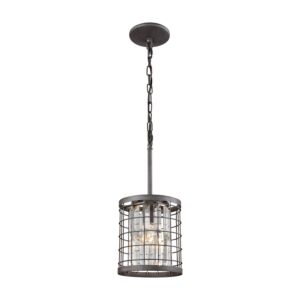 Nadina  Mini Pendant in Silverdust Iron by ELK Home