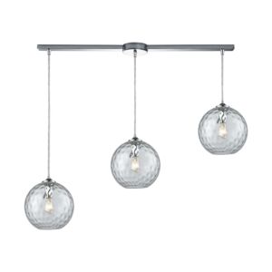 Watersphere 3-Light Pendant in Polished Chrome