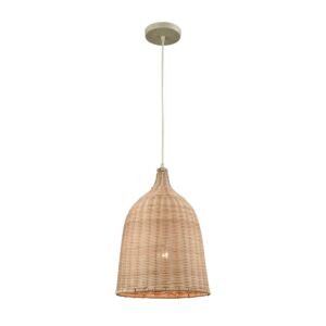 Pleasant Fields 1-Light Mini Pendant in Russet Beige