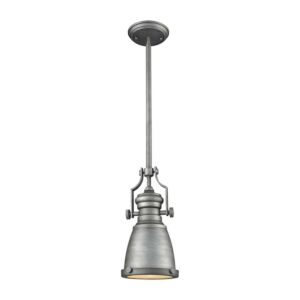 Chadwick  Mini Pendant in Weathered Zinc by ELK Home