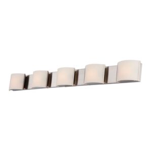 Pandora 5-Light Bathroom Vanity Light in Polished Nickel