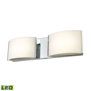 Pandora 2-Light LED Bathroom Vanity Light in Chrome