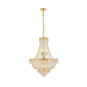 Century 12-Light Chandelier in Gold