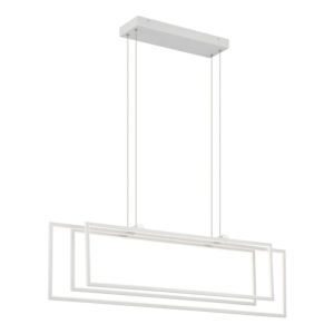 Jestin 3-Light LED Linear Chandelier in White