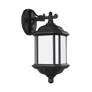 Sea Gull Kent 15 Inch Outdoor Wall Light in Black