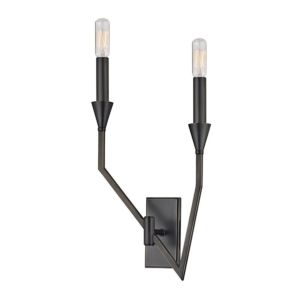 Archie Two Light Wall Sconce in Old Bronze by Hudson Valley