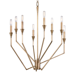  Archie Chandelier in Aged Brass