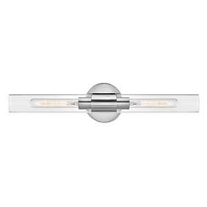 Shea 2-Light Bathroom Vanity Light in Chrome