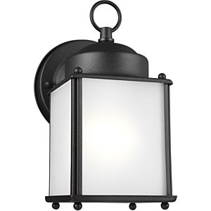 Generation Lighting New Castle 8" Outdoor Wall Light in Black