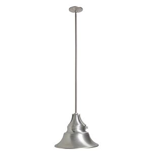 Craftmade Union 11" Outdoor Hanging Light in Satin Aluminum