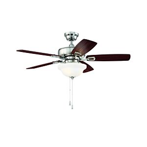 Craftmade 42" Twist N Click Ceiling Fan in Brushed Polished Nickel