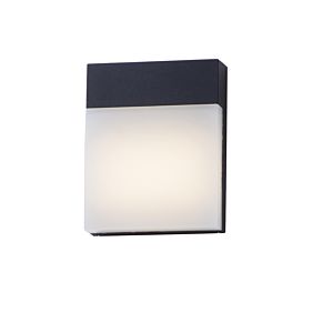 Eyebrow LED Outdoor Wall Sconce in Black by Maxim