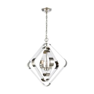 Rapid Pulse  Chandelier in Polished Nickel by ELK Home