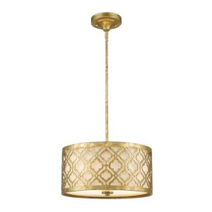 Arabella 2-Light Island Pendant in Distressed Gold