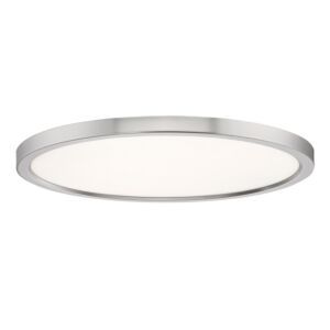 Outskirts LED Flush Mount in Brushed Nickel by Quoizel