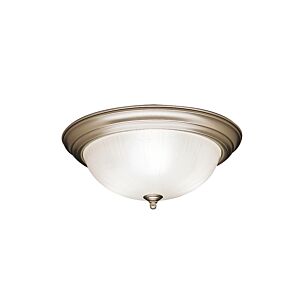 No Family Three Light Flush Mount in Brushed Nickel by Kichler