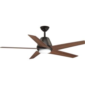 Gust 1-Light 54" Hanging Ceiling Fan in Antique Bronze