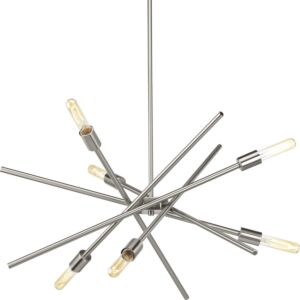 Astra 6-Light Chandelier in Brushed Nickel