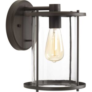 Gunther 1-Light Wall Lantern in Antique Bronze