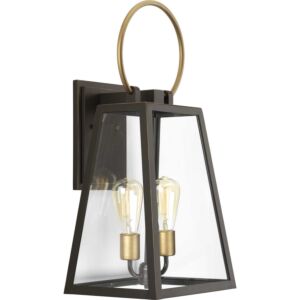 Barnett 2-Light Wall Lantern in Antique Bronze