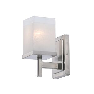 Tetra One Light Bath Vanity in Satin Nickel by Maxim