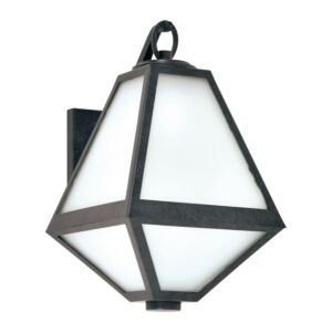 Glacier 1-Light Outdoor Wall Sconce in Black Charcoal