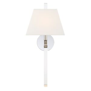 Renee One Light Wall Sconce in Polished Nickel by Crystorama