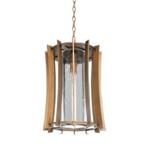 Ronan One Light Hanging Lantern in Modern Bronze by Kalco