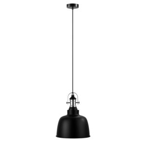 Gilwell One Light Pendant in Matte Black and Chrome by Eglo USA