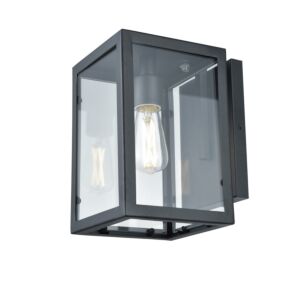 Baker Street Outdoor 1-Light Outdoor Wall Sconce in Black