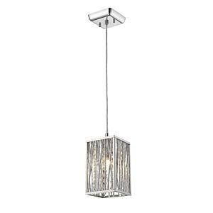 Z-Lite Terra 1-Light Mini Pendant Light In Chrome