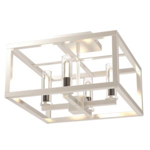 DVI Sambre 4-Light Semi-Flush Mount in Multiple Finishes and Buffed Nickel