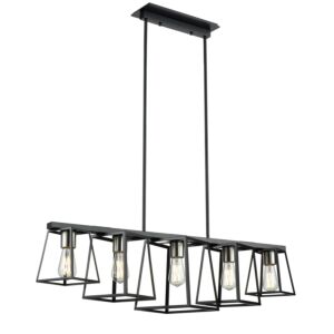 Cape Breton 5-Light Linear Pendant in Multiple Finishes and Ebony