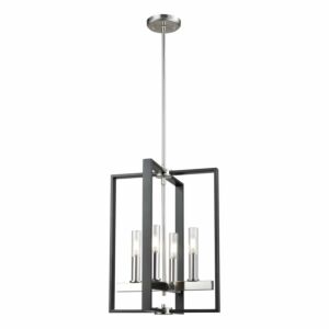 Blairmore 4-Light Foyer Pendant in Satin Nickel and Graphite