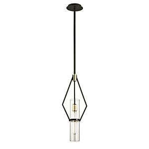 Raef One Light Pendant in Textured Bronze Brushed Brass by Troy Lighting