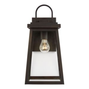 Founders 1-Light Outdoor Wall Lantern in Antique Bronze