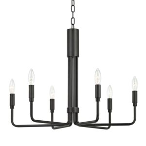 Brigitte Six Light Chandelier in Old Bronze by Mitzi