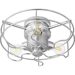 Windmill 3-Light LED Fan Light Kit in Galvanized