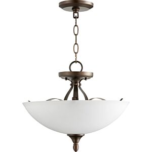 Jardin 3-Light Dual Mount in Oiled Bronze