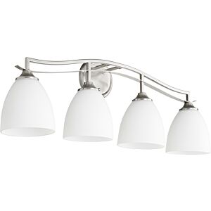 Jardin 4-Light Bathroom Vanity Light in Satin Nickel