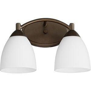 Barkley 2-Light Bathroom Vanity Light in Oiled Bronze