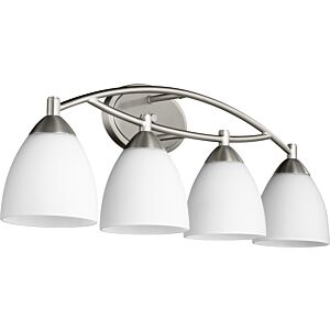 Barkley 4-Light Bathroom Vanity Light in Satin Nickel