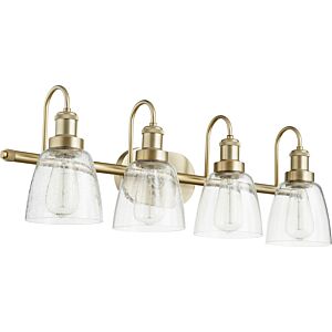 508 Vanities 4-Light Bathroom Vanity Light in Aged Brass